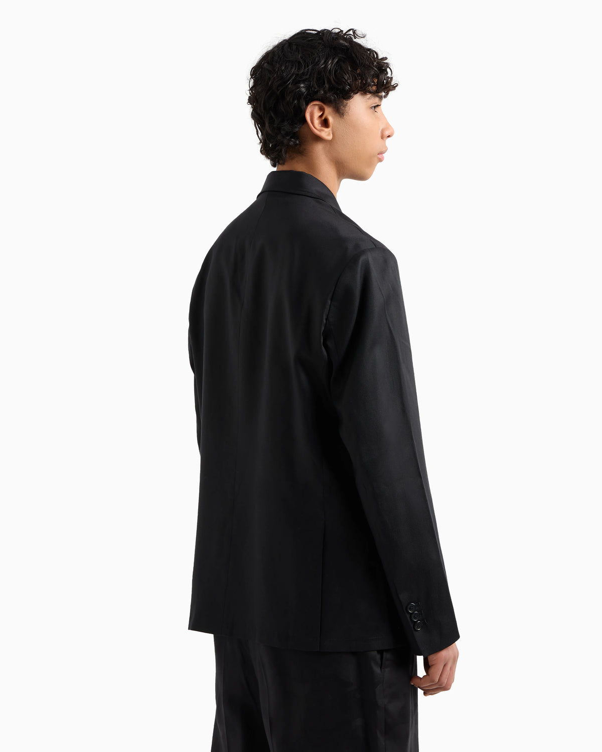 Double-breasted jacket in lyocell