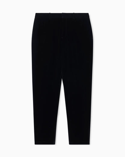 Velour chino trousers