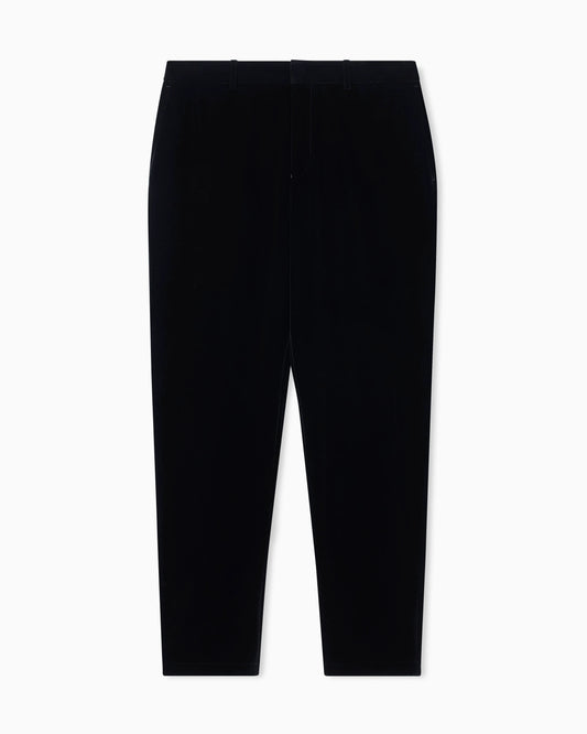 Velour chino trousers