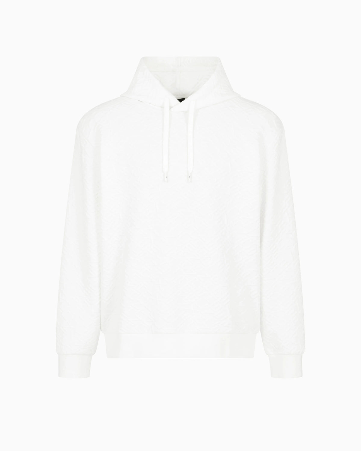 Tonal Embossed Hoodie Sweatshirt