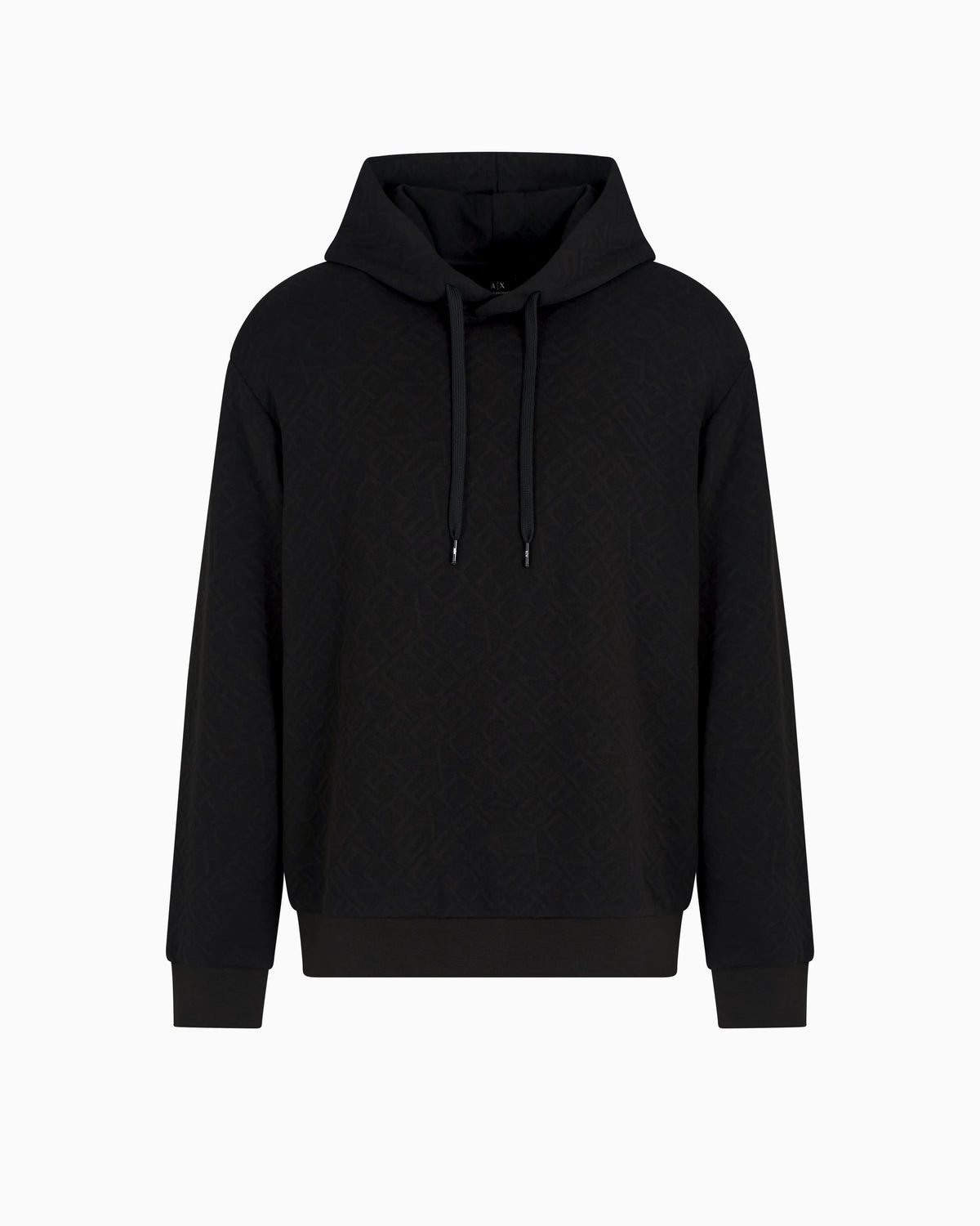 Tonal Embossed Hoodie Sweatshirt