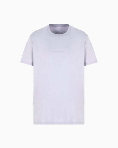 Regular fit mercerised cotton T-shirt