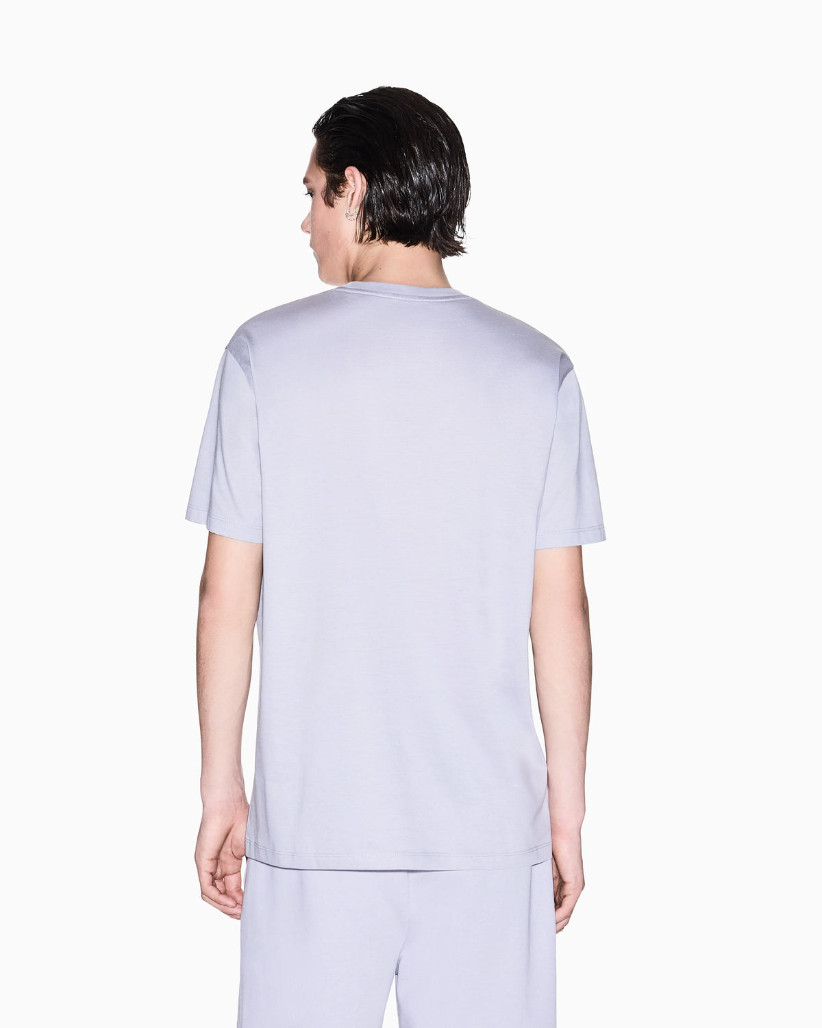 Regular fit mercerised cotton T-shirt