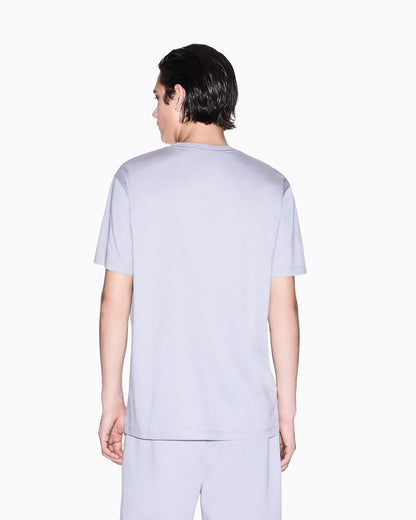 Regular fit mercerised cotton T-shirt