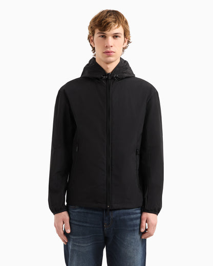 Jacket with hood and pockets