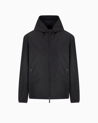 Jacket with hood and pockets