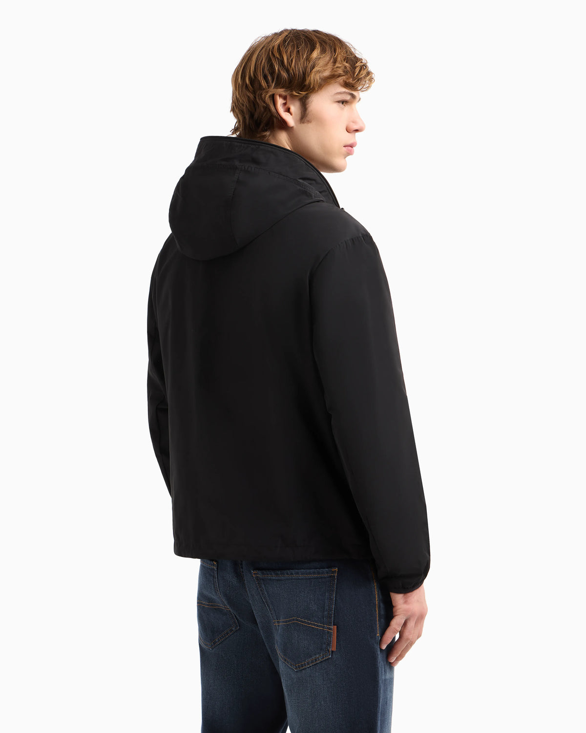 Jacket with hood and pockets