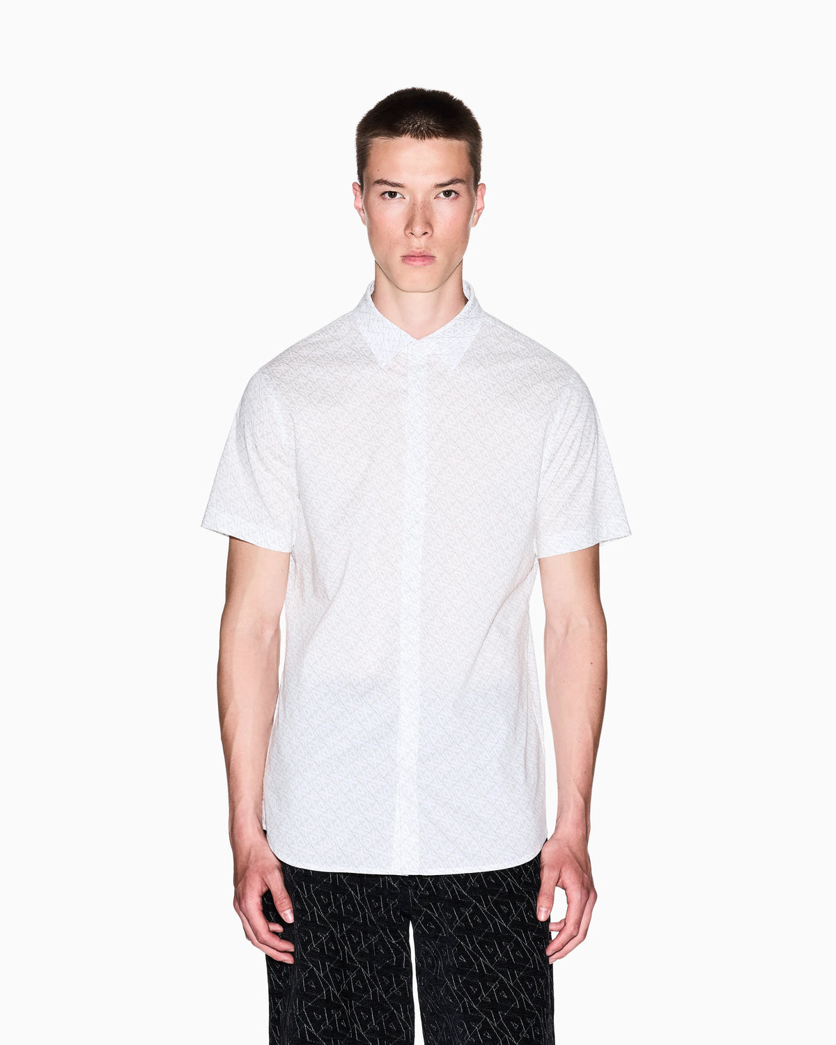Shirt slim fit in stretch cotton poplin