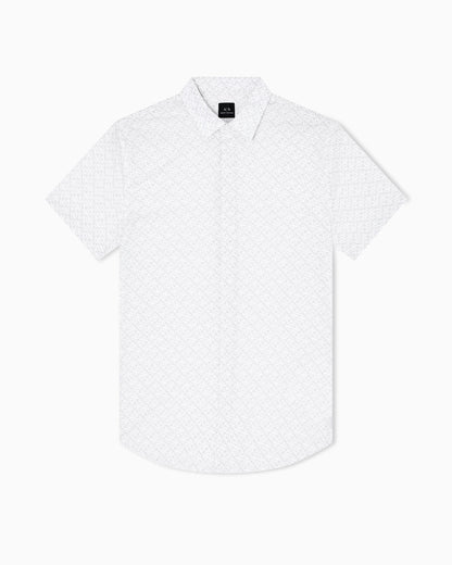 Shirt slim fit in stretch cotton poplin
