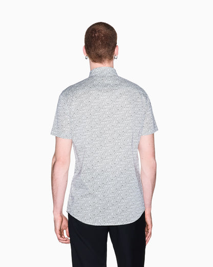 Shirt slim fit in stretch cotton poplin