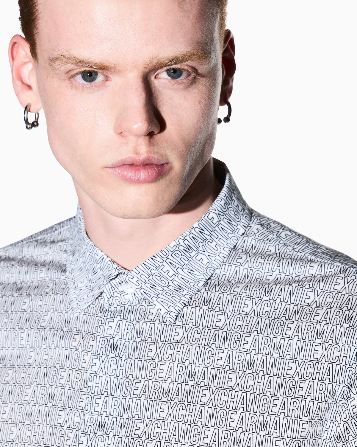 Shirt slim fit in stretch cotton poplin