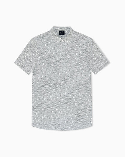 Shirt slim fit in stretch cotton poplin