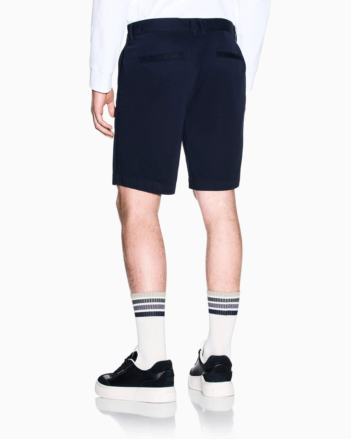 Stretch Cotton Twill Bermuda Shorts