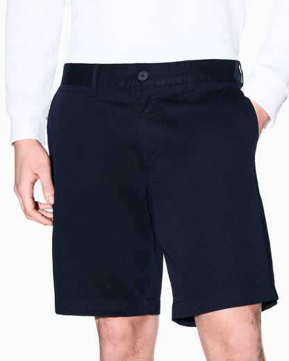 Stretch Cotton Twill Bermuda Shorts