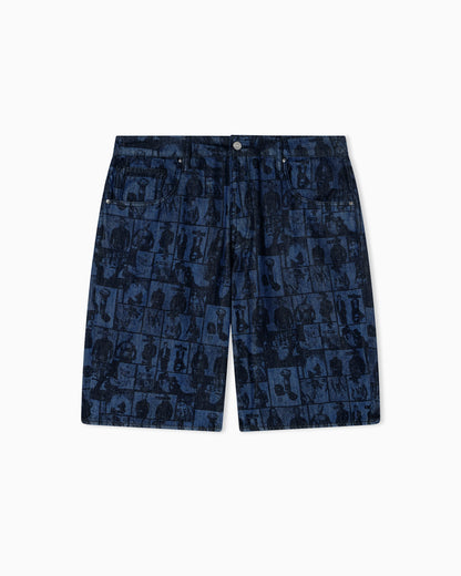 Light Wash Denim Shorts