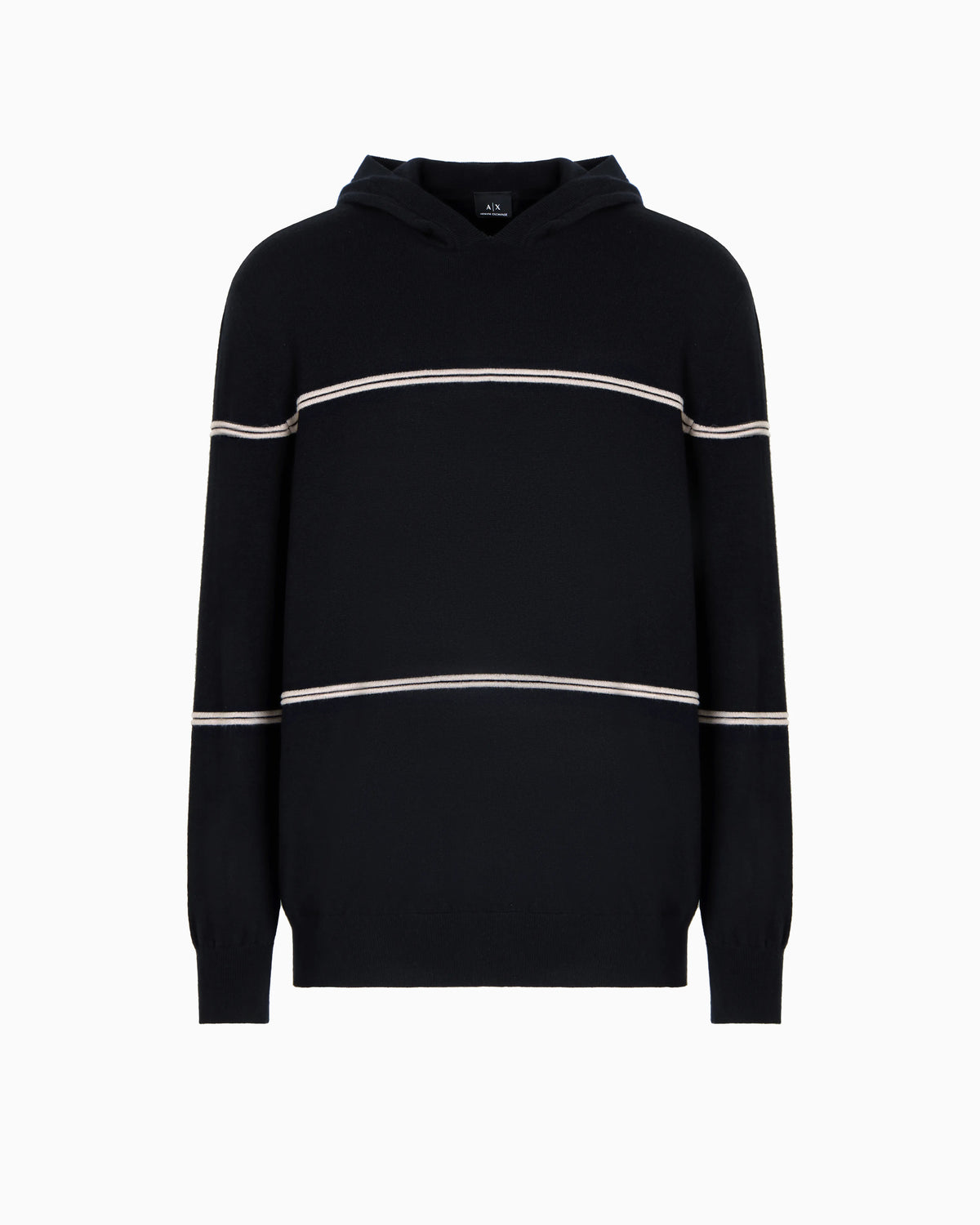 Striped hooded sweater