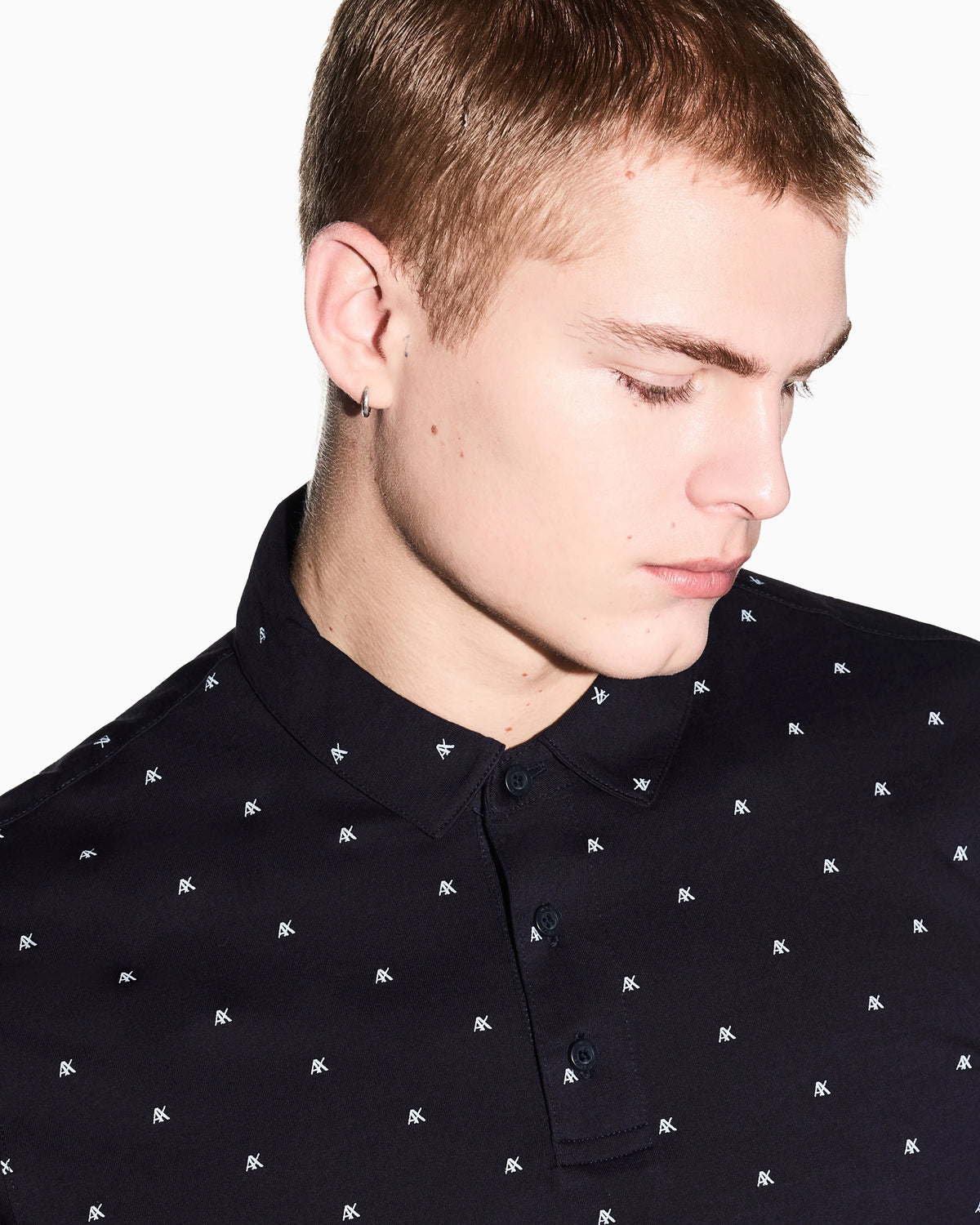 regular fit polo shirt in cotton jersey