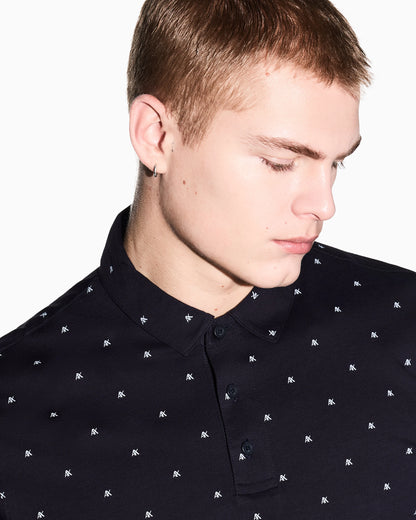 regular fit polo shirt in cotton jersey