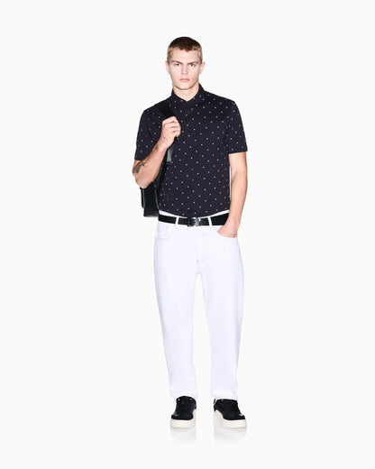 regular fit polo shirt in cotton jersey
