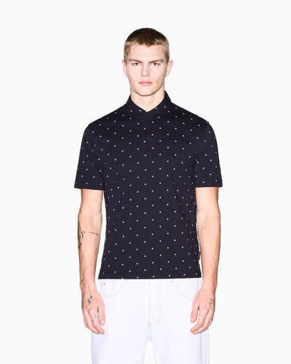 regular fit polo shirt in cotton jersey