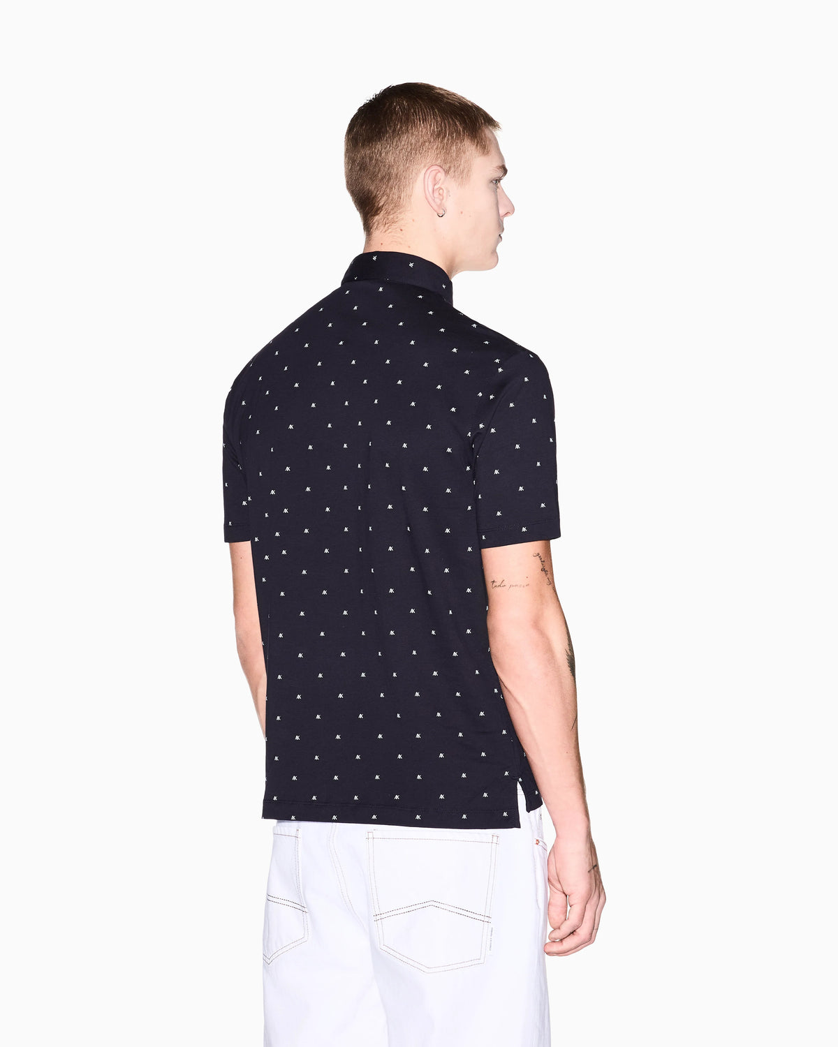 regular fit polo shirt in cotton jersey