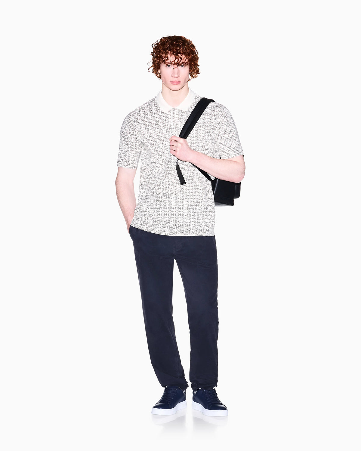 regular fit polo shirt in stretch cotton piqué