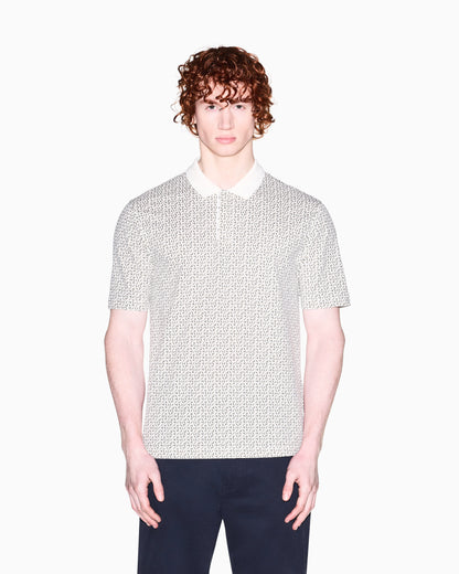 regular fit polo shirt in stretch cotton piqué