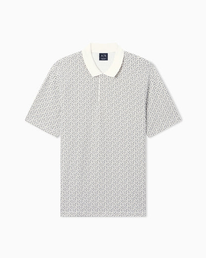 regular fit polo shirt in stretch cotton piqué