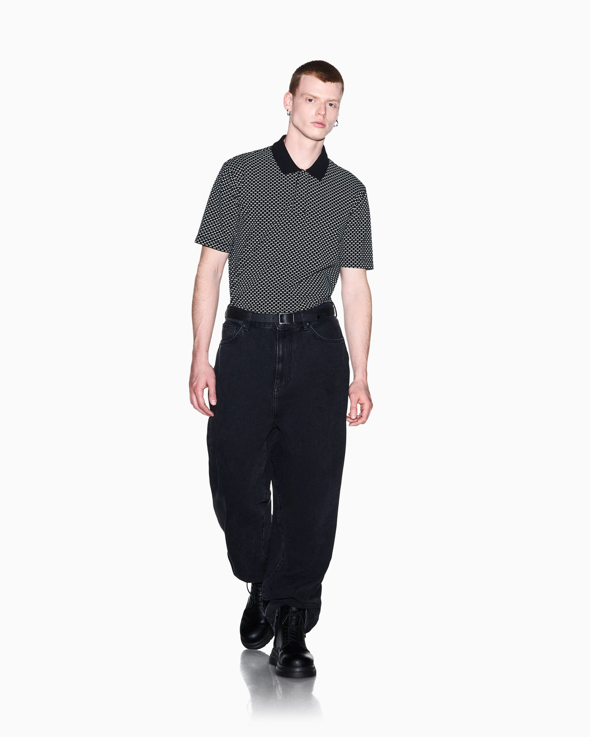 regular fit polo shirt in stretch cotton piqué