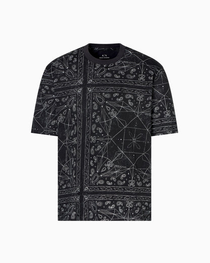 Regular fit kaleidoscope patterned t-shirt