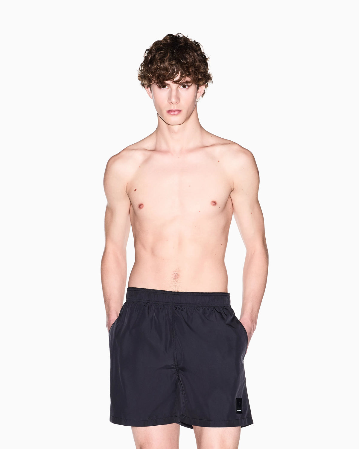 Swimwear boxer with an elastic waist and logo Icon