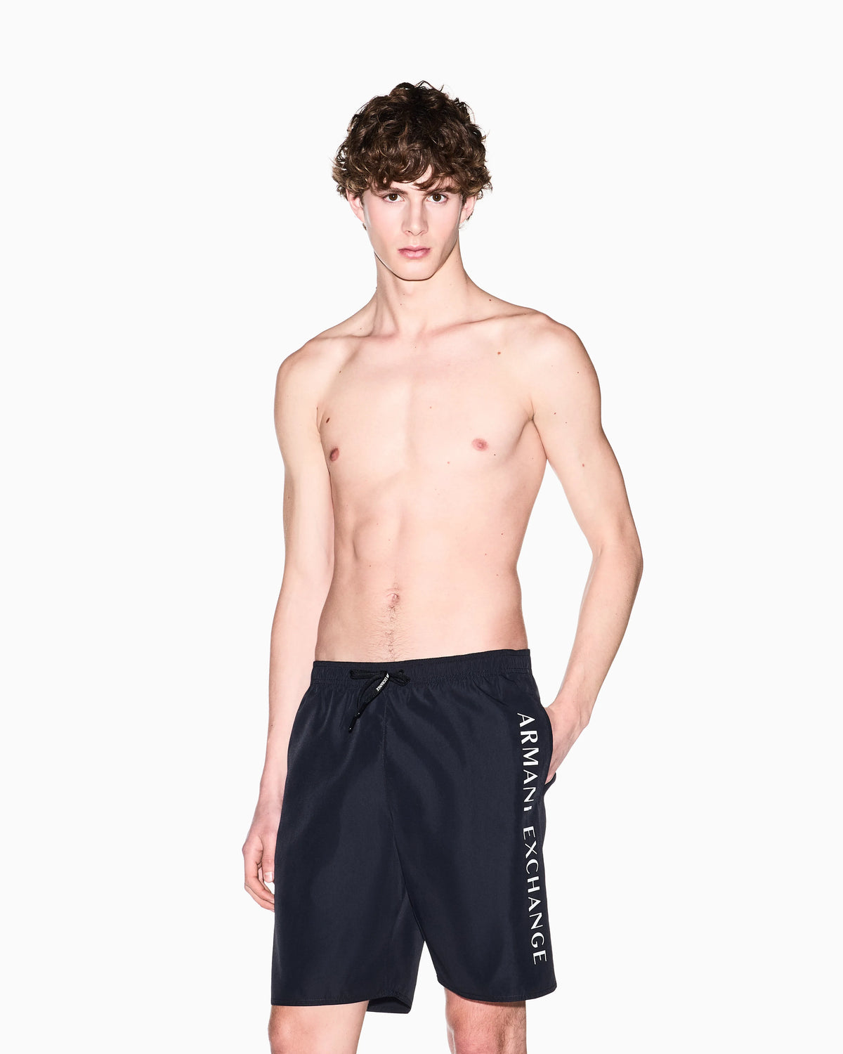 Swimsuit with side logo