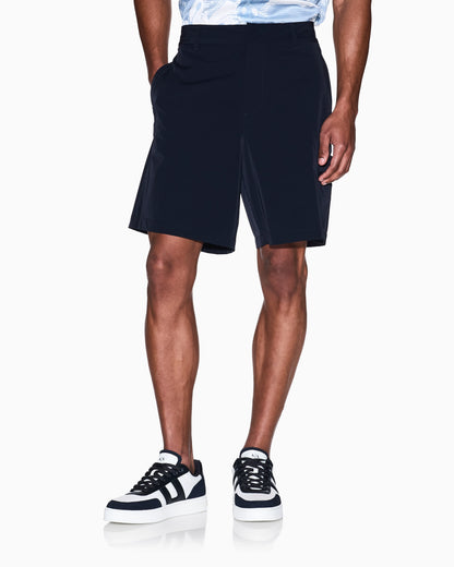 Stretch nylon Bermuda shorts