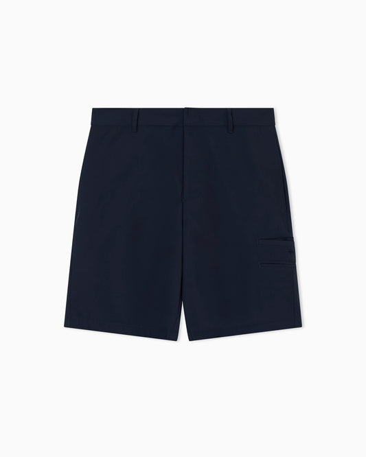 Stretch nylon Bermuda shorts