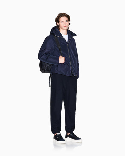 Oversized trousers with pleats