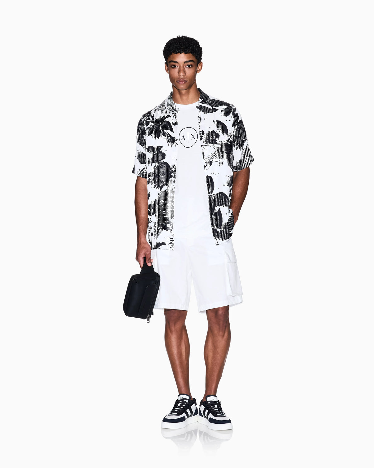 Twill cargo Bermuda shorts