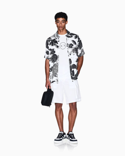 Twill cargo Bermuda shorts