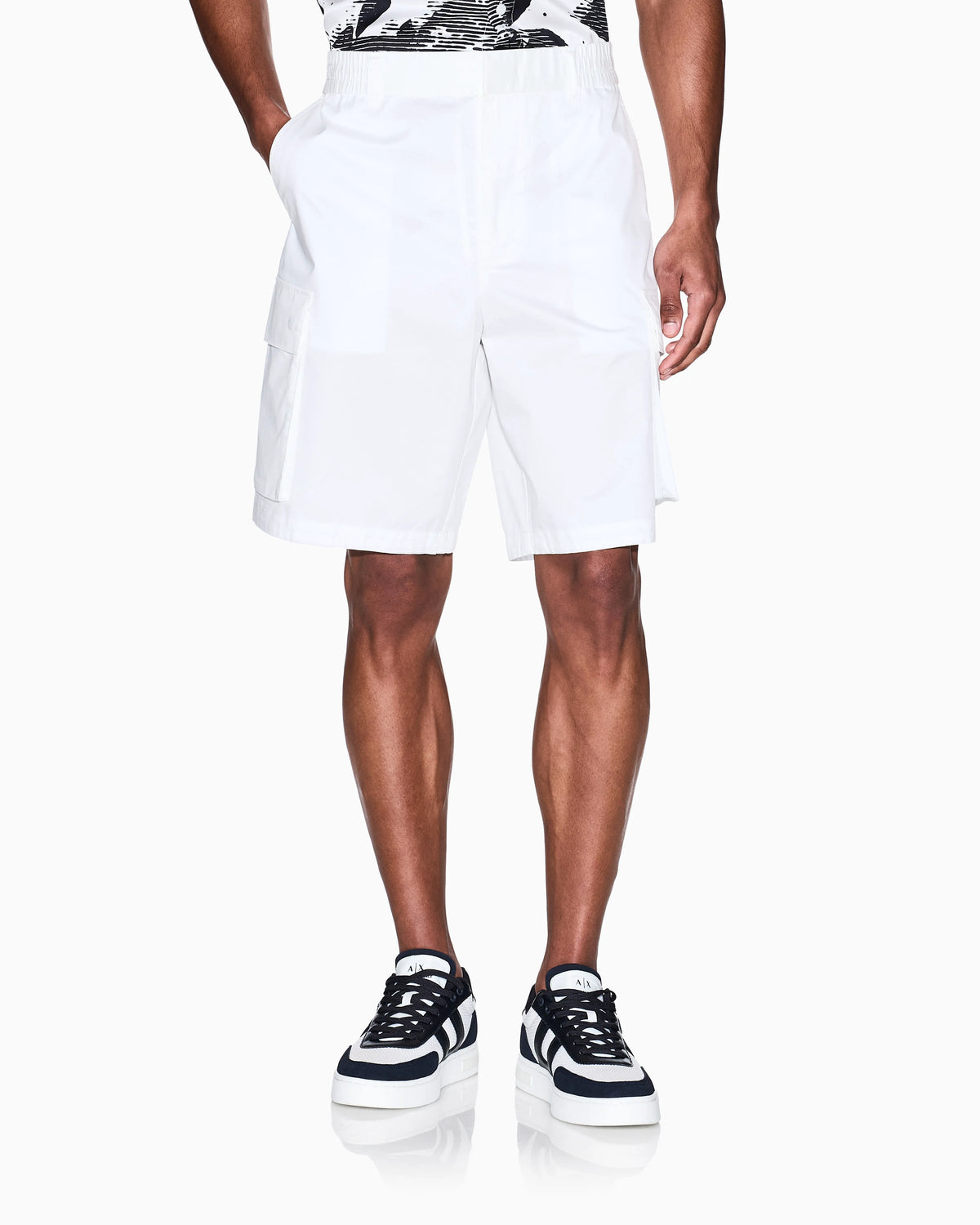 Twill cargo Bermuda shorts