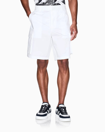 Twill cargo Bermuda shorts