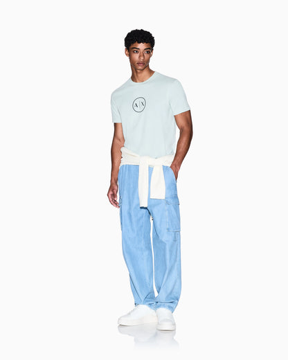 Herringbone Cotton Cargo Pants