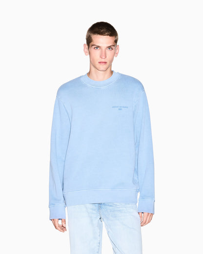 Garment-dyed cotton crewneck sweatshirt