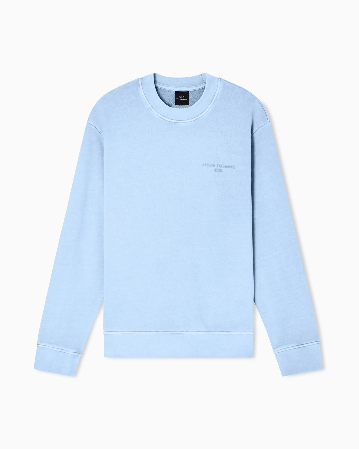 Garment-dyed cotton crewneck sweatshirt