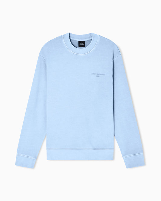 Garment-dyed cotton crewneck sweatshirt