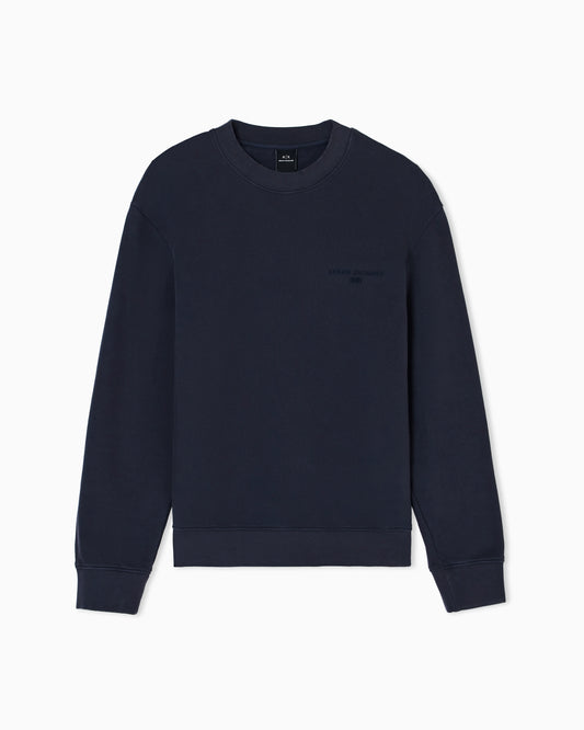 Garment-dyed cotton crewneck sweatshirt