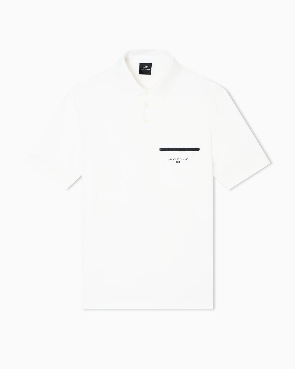 Regular pique polo shirt with pocket