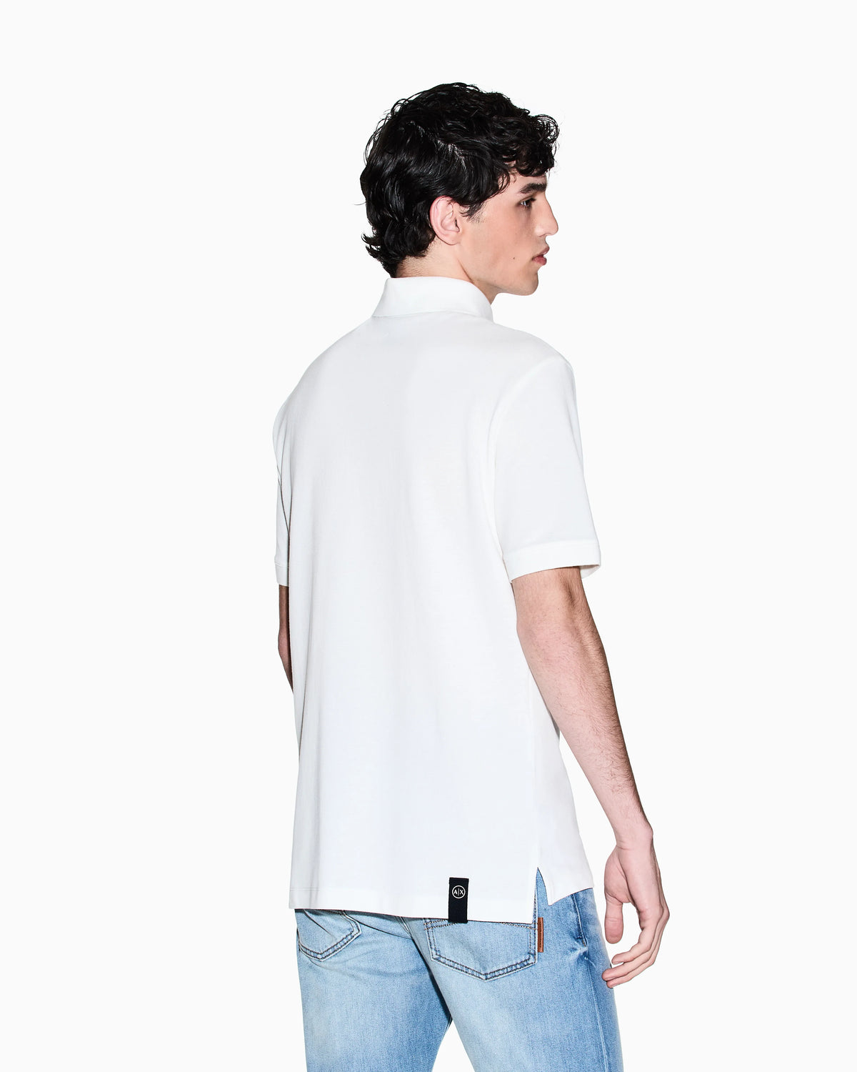 Regular pique polo shirt with pocket