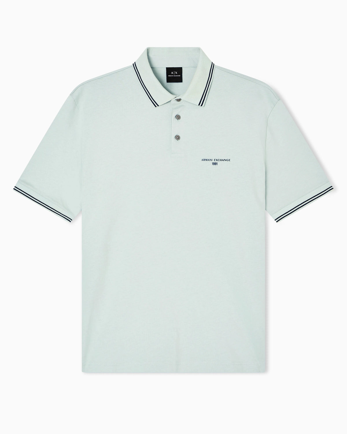 Regular fit cotton jersey polo shirt