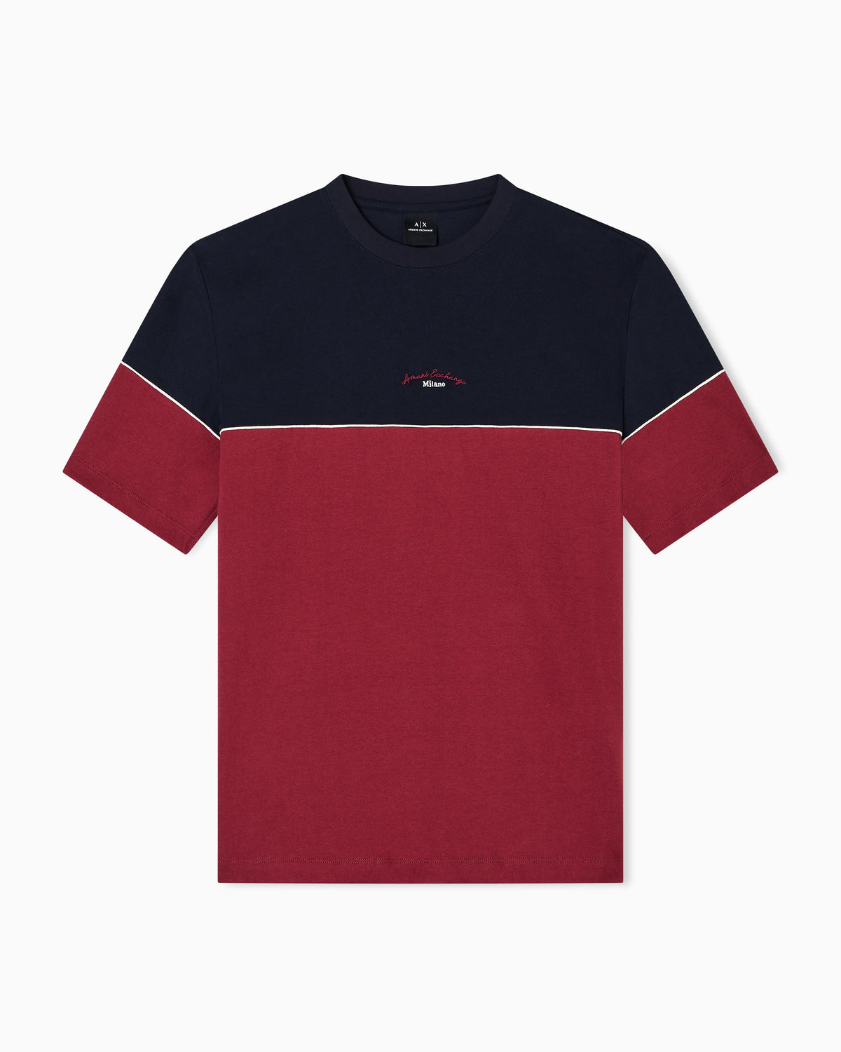 Regular fit two-tone T-shirt