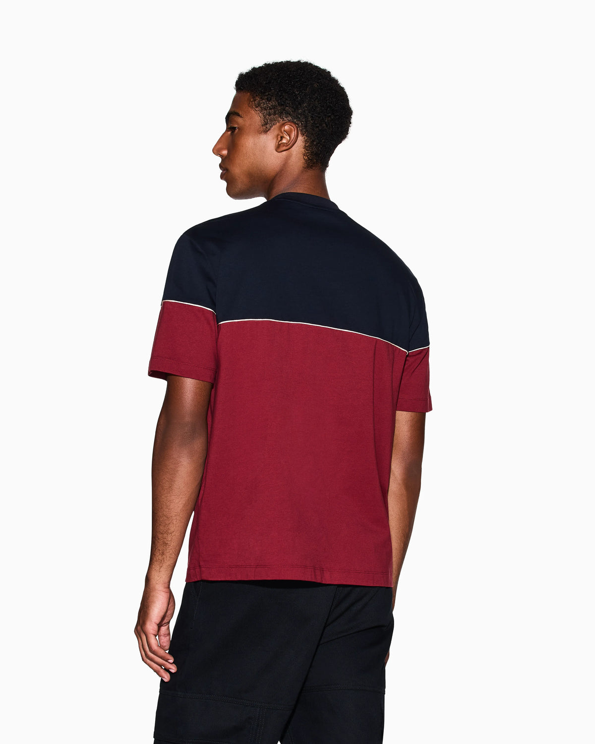 Regular fit two-tone T-shirt