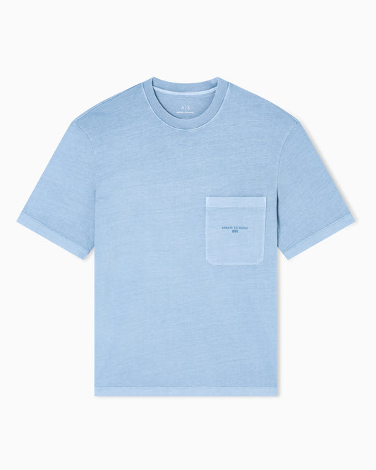 Used-effect cotton T-shirt